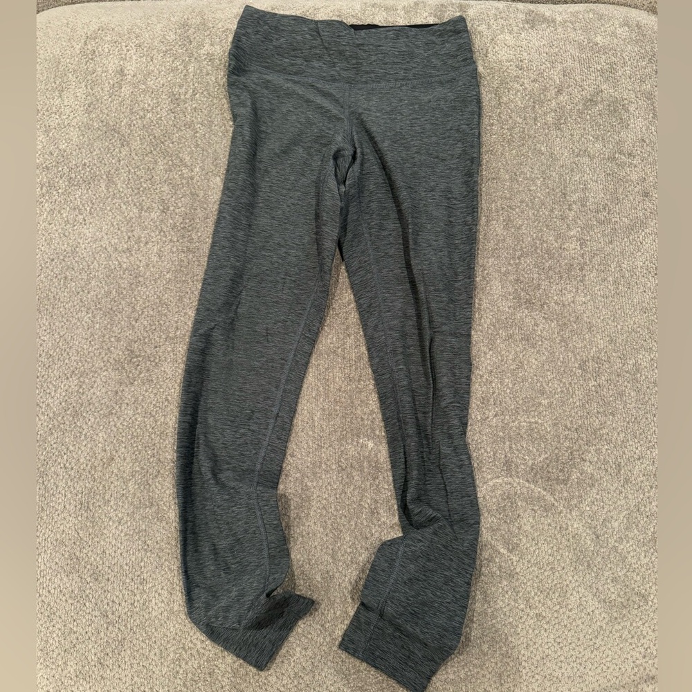 New Balance dark gray heathered leggings